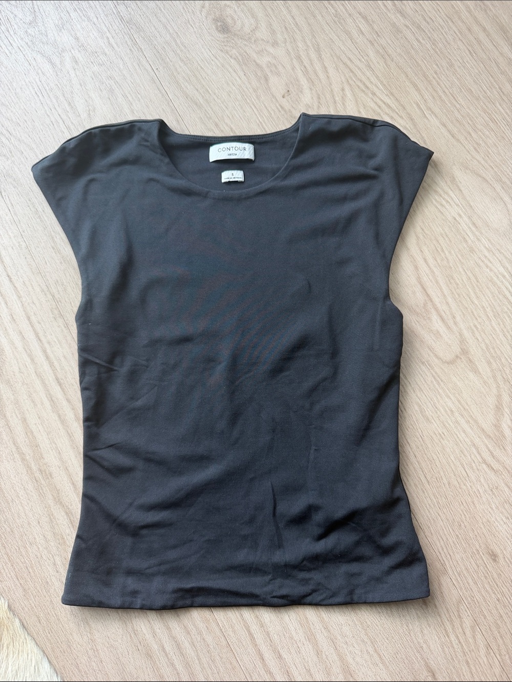 Aritzia Black Cap Sleeve Tank Top